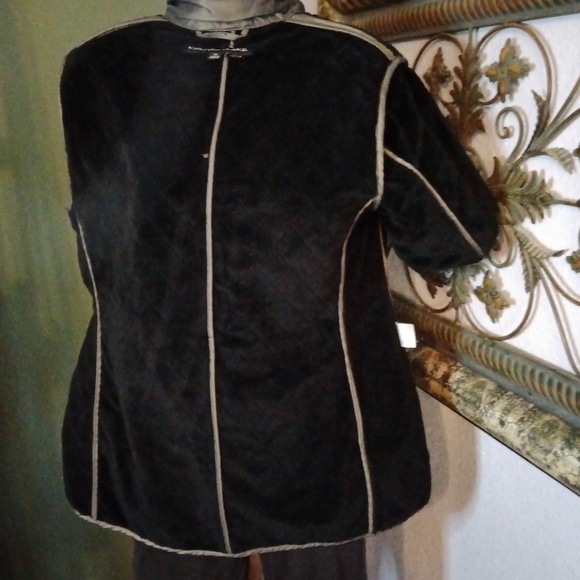 EUC Kristen Blake Taupe/Grey Quilted w/ Velour lining Sz PP (0-2) - Picture 11 of 13